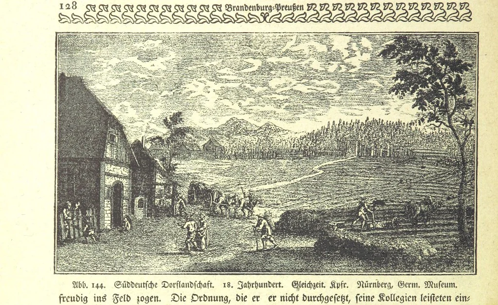 An illustration from Monographien zur deutschen Kulturgeschichte, herausgegeben von G. Steinhausen, 1899, leaf 142