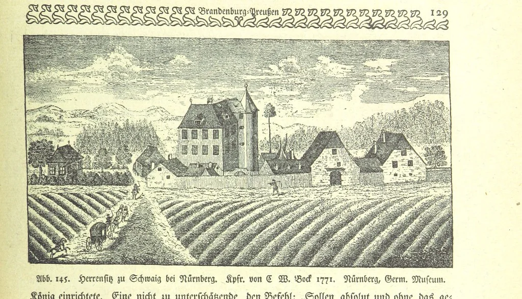 An illustration from Monographien zur deutschen Kulturgeschichte, herausgegeben von G. Steinhausen, 1899, leaf 143