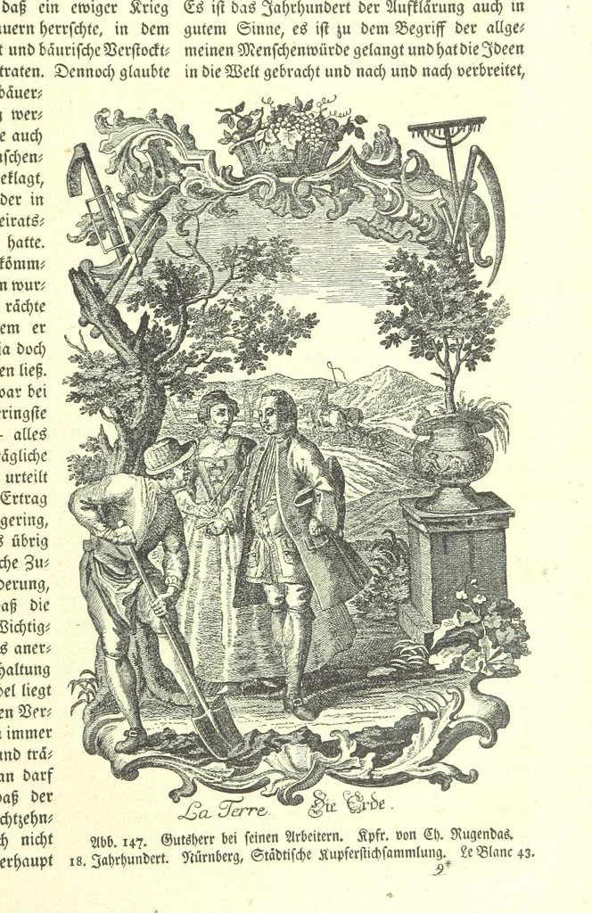 An illustration from Monographien zur deutschen Kulturgeschichte, herausgegeben von G. Steinhausen, 1899, leaf 145