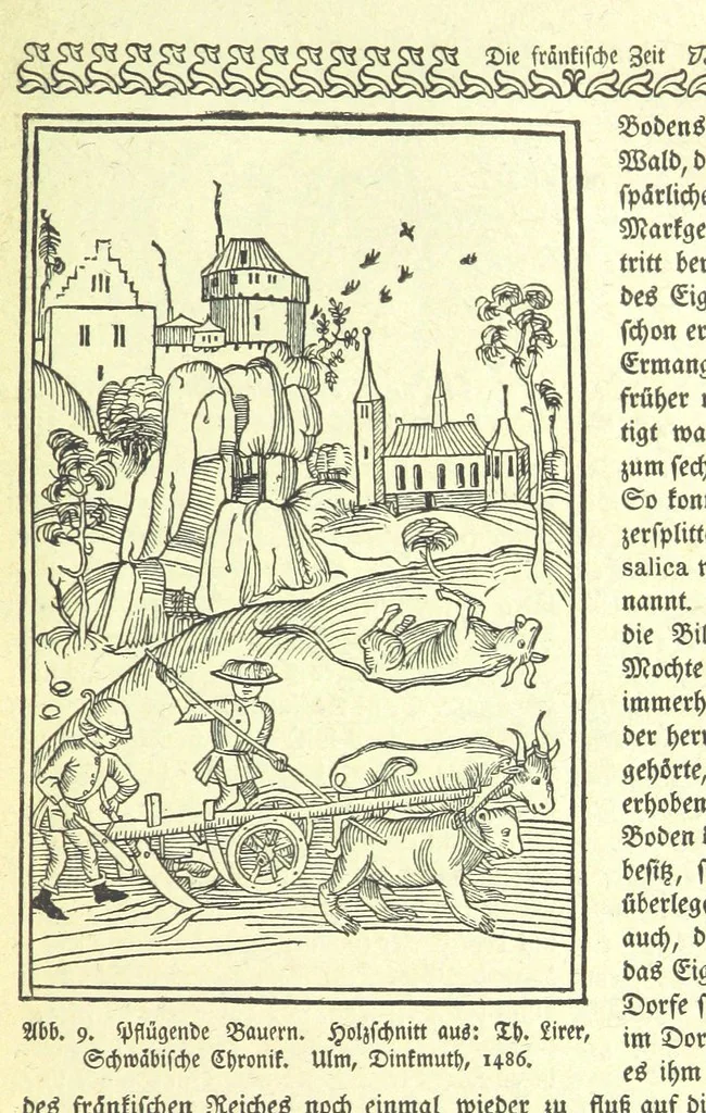 An illustration from Monographien zur deutschen Kulturgeschichte, herausgegeben von G. Steinhausen, 1899, leaf 15