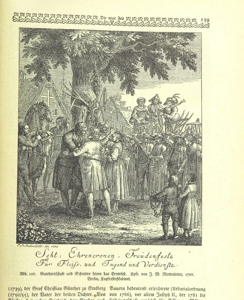 An illustration from Monographien zur deutschen Kulturgeschichte, herausgegeben von G. Steinhausen, 1899, leaf 155