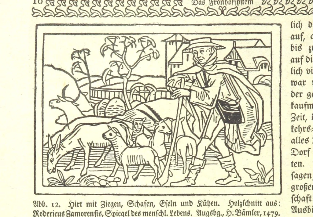 An illustration from Monographien zur deutschen Kulturgeschichte, herausgegeben von G. Steinhausen, 1899, leaf 18
