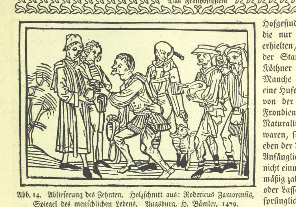 An illustration from Monographien zur deutschen Kulturgeschichte, herausgegeben von G. Steinhausen, 1899, leaf 19