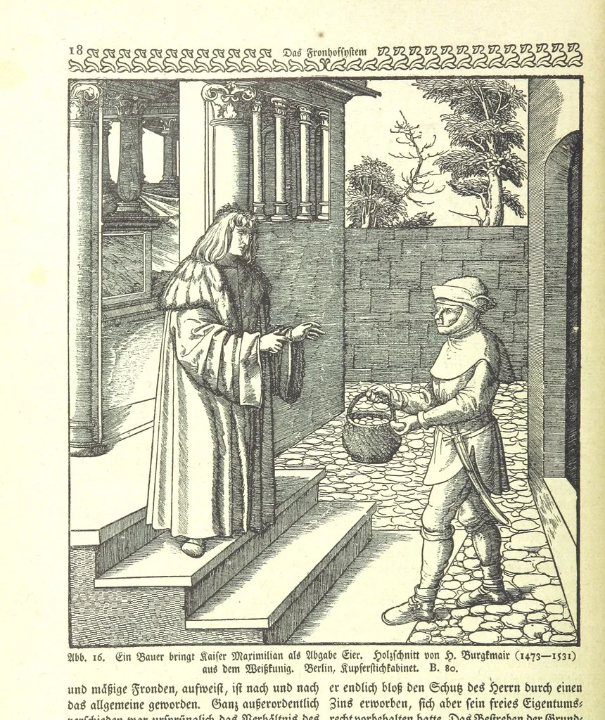 An illustration from Monographien zur deutschen Kulturgeschichte, herausgegeben von G. Steinhausen, 1899, leaf 20