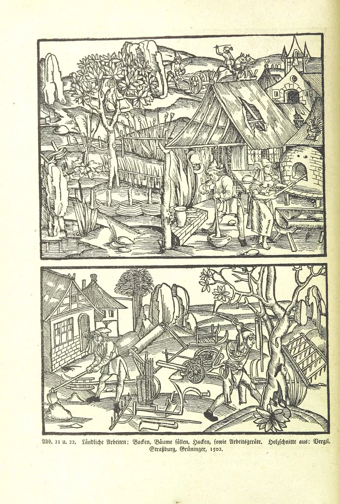 An illustration from Monographien zur deutschen Kulturgeschichte, herausgegeben von G. Steinhausen, 1899, leaf 24