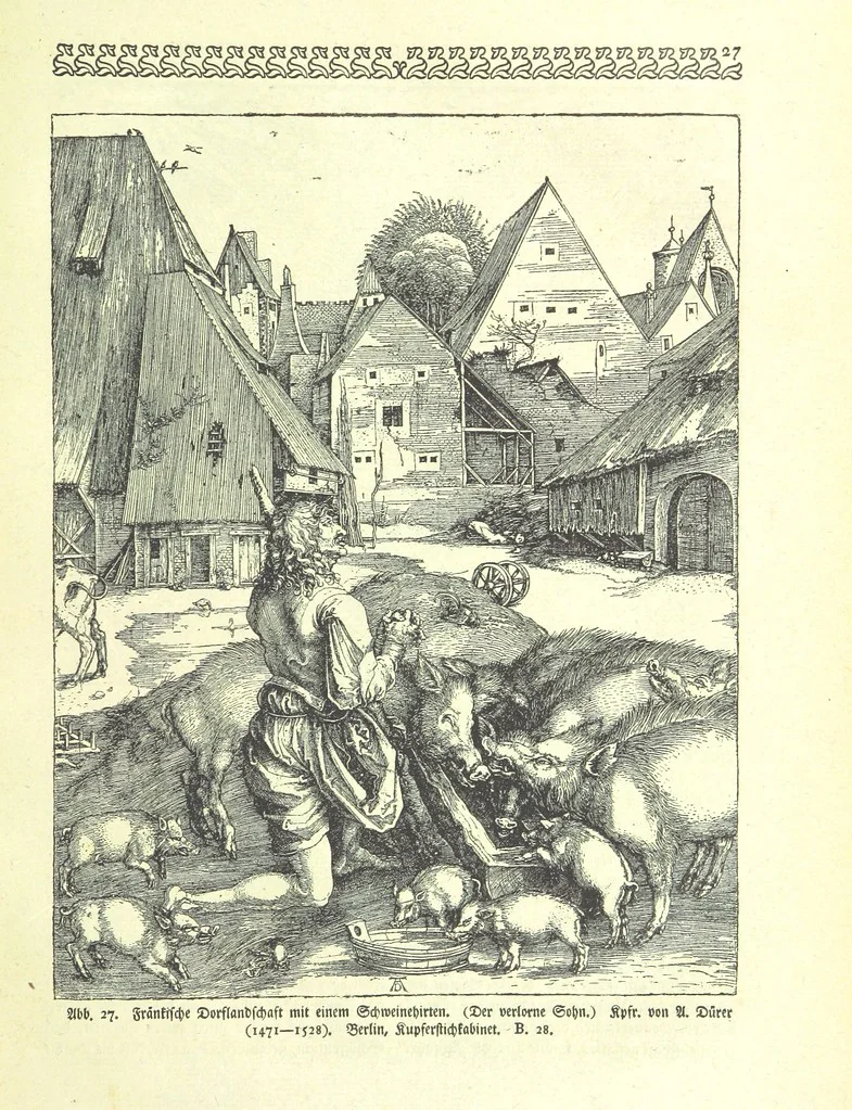 An illustration from Monographien zur deutschen Kulturgeschichte, herausgegeben von G. Steinhausen, 1899, leaf 29