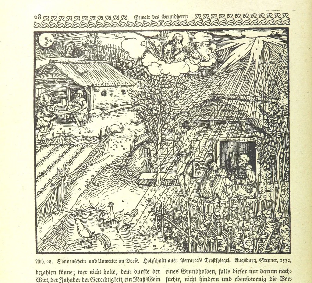 An illustration from Monographien zur deutschen Kulturgeschichte, herausgegeben von G. Steinhausen, 1899, leaf 30