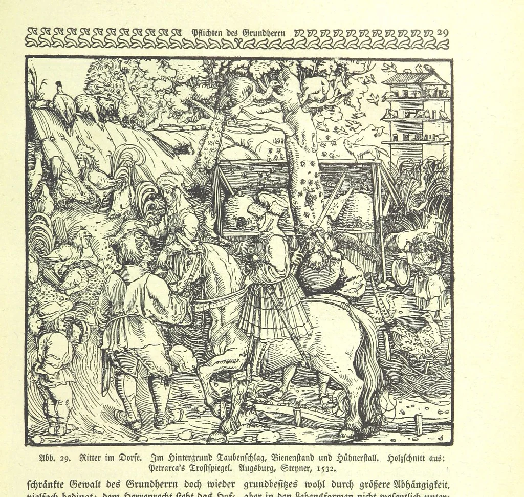 An illustration from Monographien zur deutschen Kulturgeschichte, herausgegeben von G. Steinhausen, 1899, leaf 31