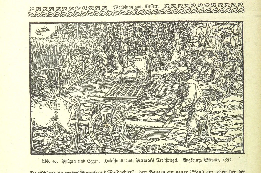 An illustration from Monographien zur deutschen Kulturgeschichte, herausgegeben von G. Steinhausen, 1899, leaf 32