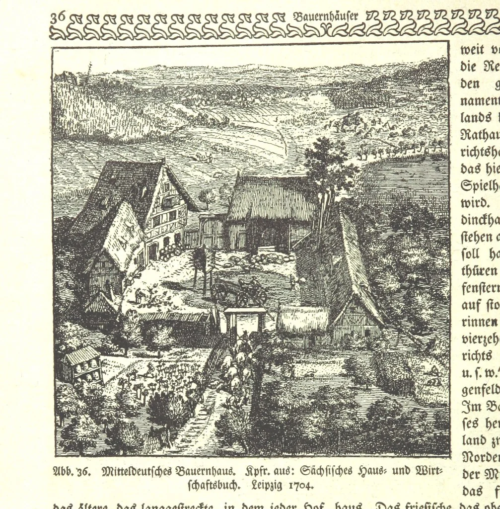An illustration from Monographien zur deutschen Kulturgeschichte, herausgegeben von G. Steinhausen, 1899, leaf 40