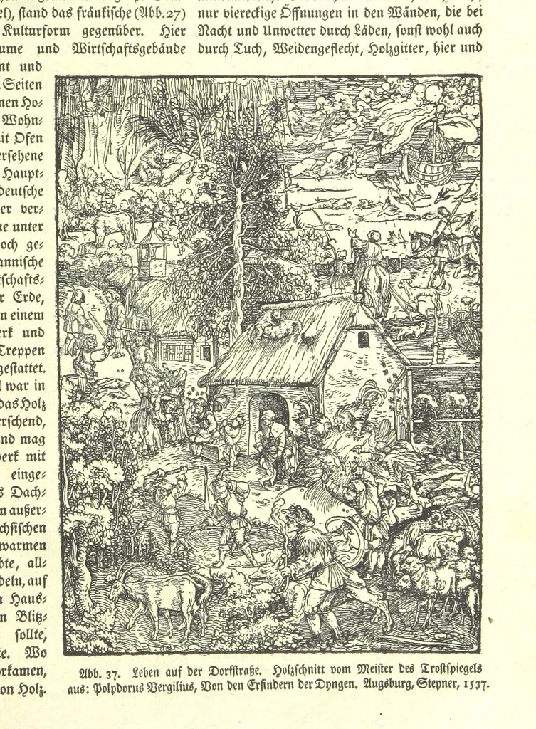 An illustration from Monographien zur deutschen Kulturgeschichte, herausgegeben von G. Steinhausen, 1899, leaf 41