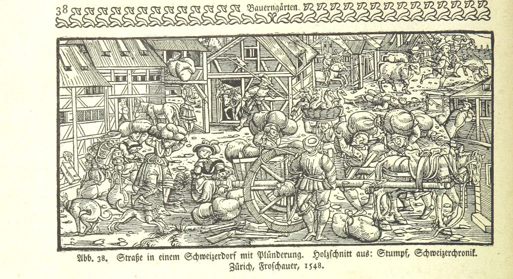 An illustration from Monographien zur deutschen Kulturgeschichte, herausgegeben von G. Steinhausen, 1899, leaf 42