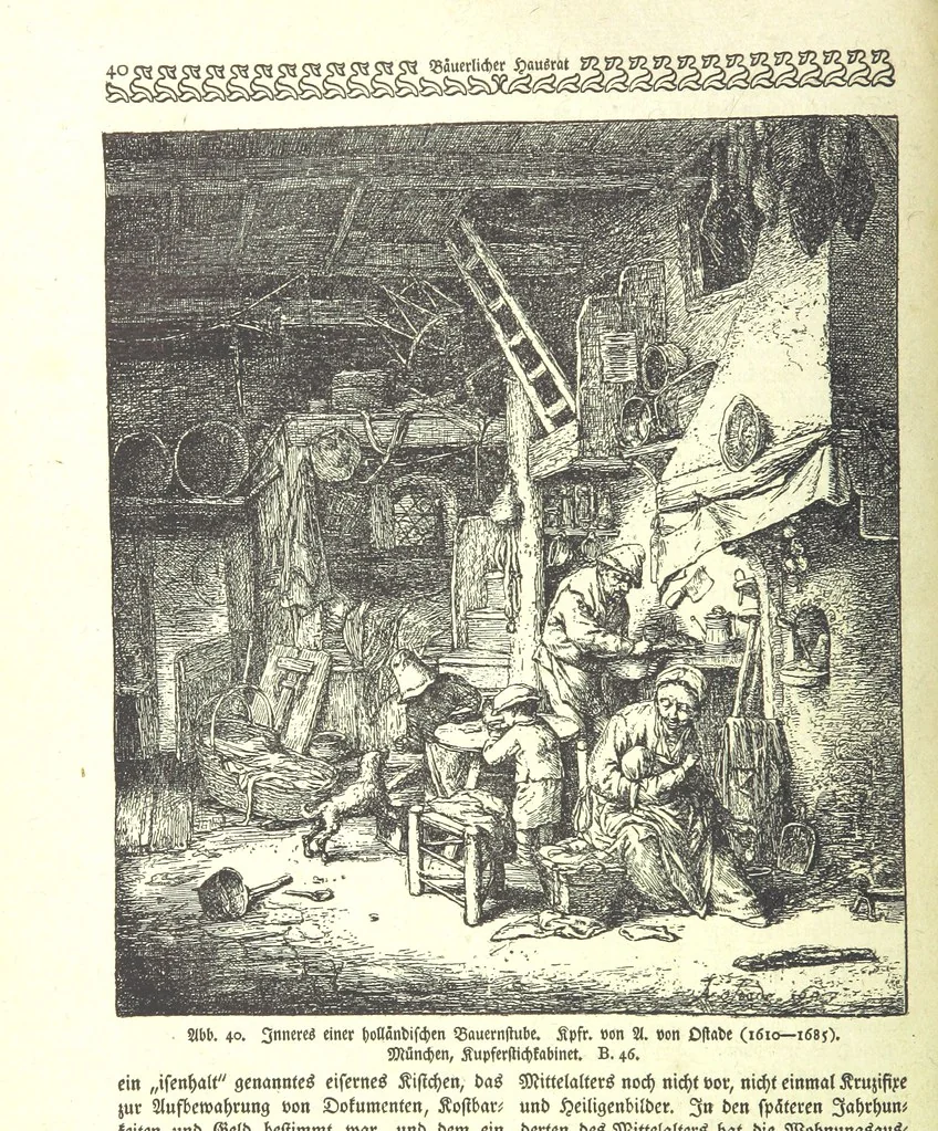 An illustration from Monographien zur deutschen Kulturgeschichte, herausgegeben von G. Steinhausen, 1899, leaf 44