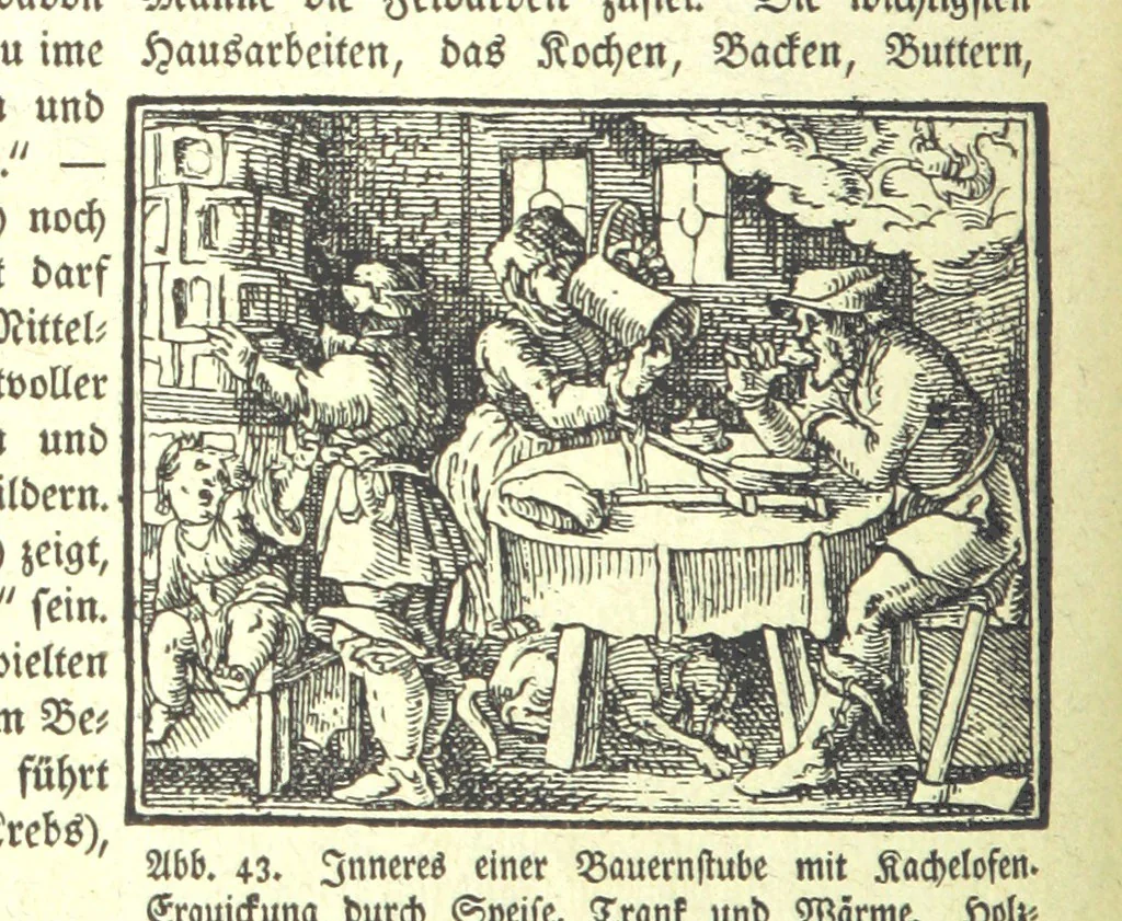 An illustration from Monographien zur deutschen Kulturgeschichte, herausgegeben von G. Steinhausen, 1899, leaf 46