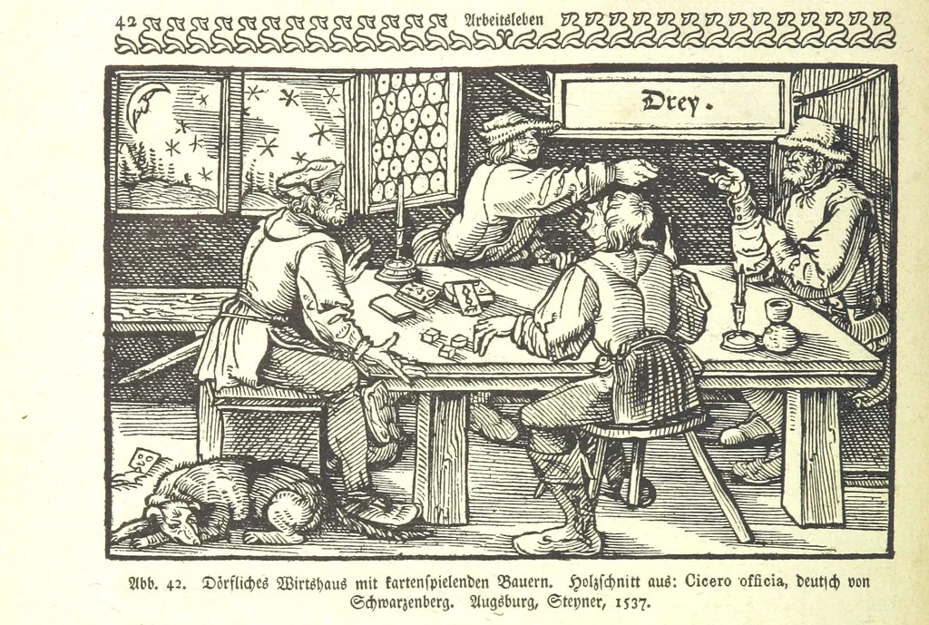 An illustration from Monographien zur deutschen Kulturgeschichte, herausgegeben von G. Steinhausen, 1899, leaf 46