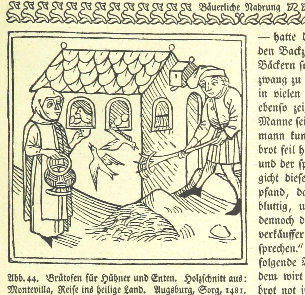 An illustration from Monographien zur deutschen Kulturgeschichte, herausgegeben von G. Steinhausen, 1899, leaf 47