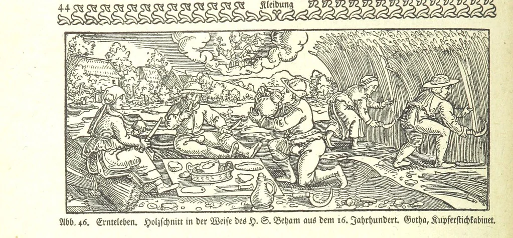 An illustration from Monographien zur deutschen Kulturgeschichte, herausgegeben von G. Steinhausen, 1899, leaf 48