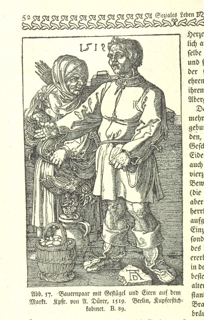 An illustration from Monographien zur deutschen Kulturgeschichte, herausgegeben von G. Steinhausen, 1899, leaf 56