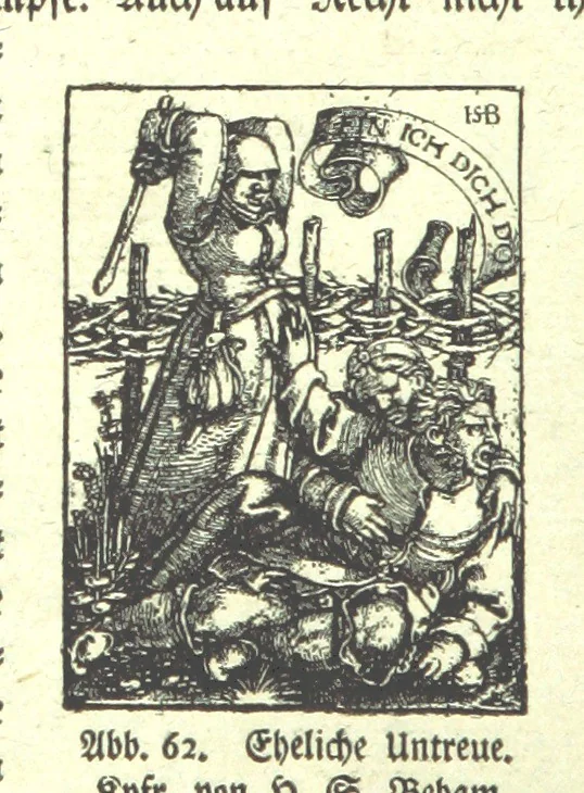 An illustration from Monographien zur deutschen Kulturgeschichte, herausgegeben von G. Steinhausen, 1899, leaf 60