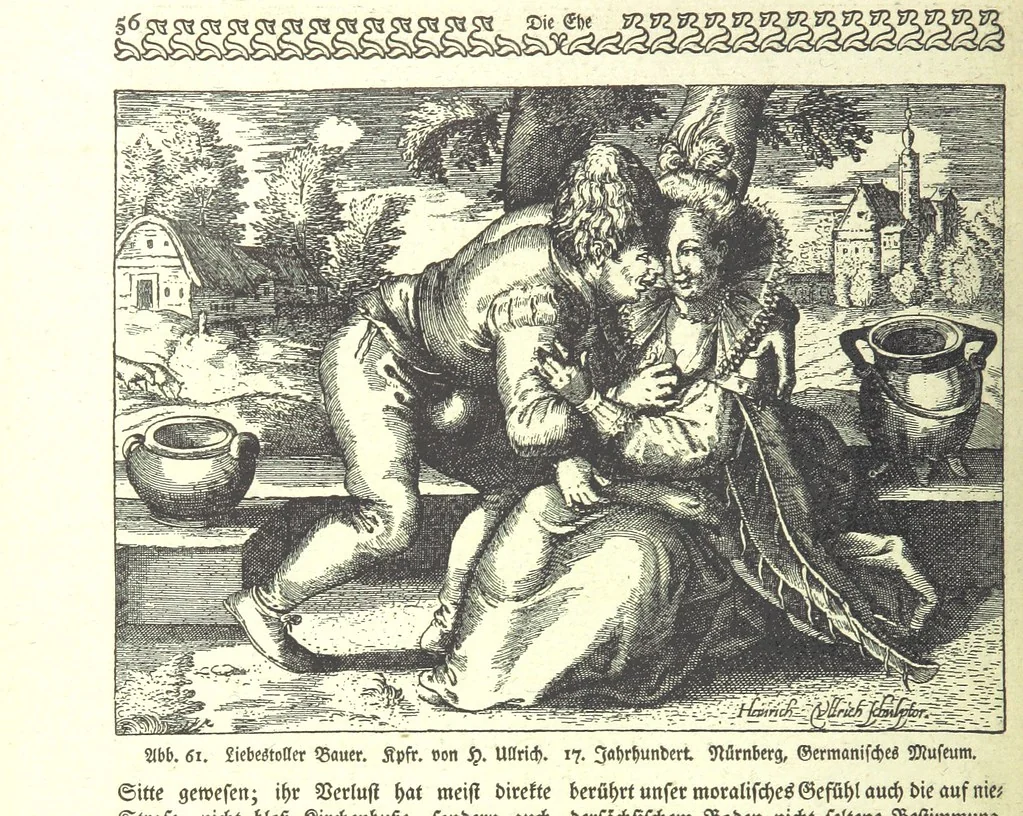 An illustration from Monographien zur deutschen Kulturgeschichte, herausgegeben von G. Steinhausen, 1899, leaf 60