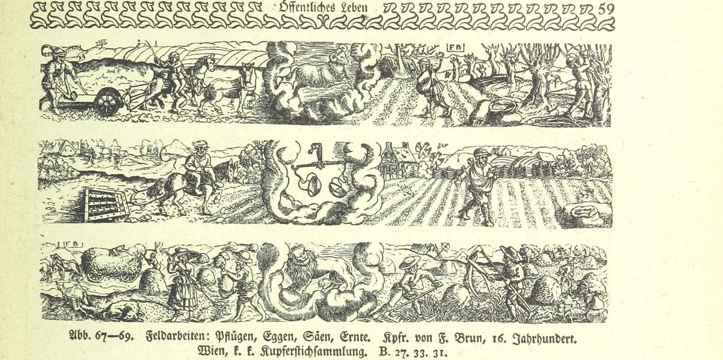 An illustration from Monographien zur deutschen Kulturgeschichte, herausgegeben von G. Steinhausen, 1899, leaf 63