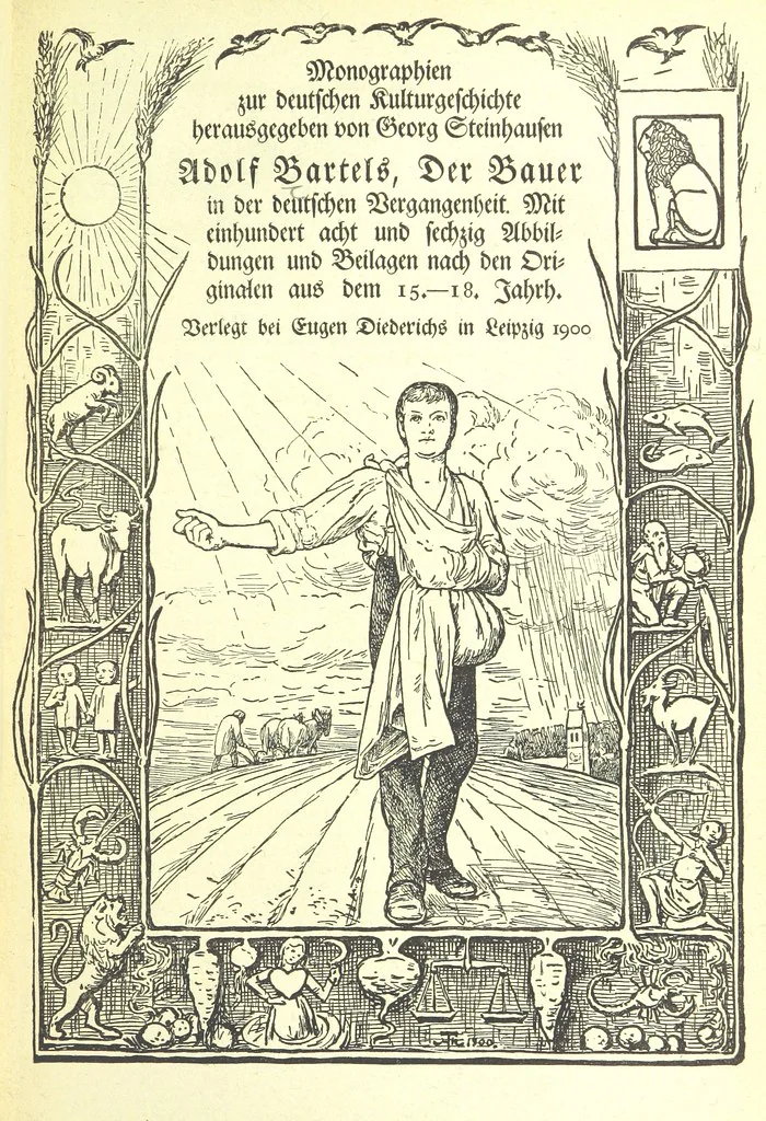 An illustration from Monographien zur deutschen Kulturgeschichte, herausgegeben von G. Steinhausen, 1899, leaf 7