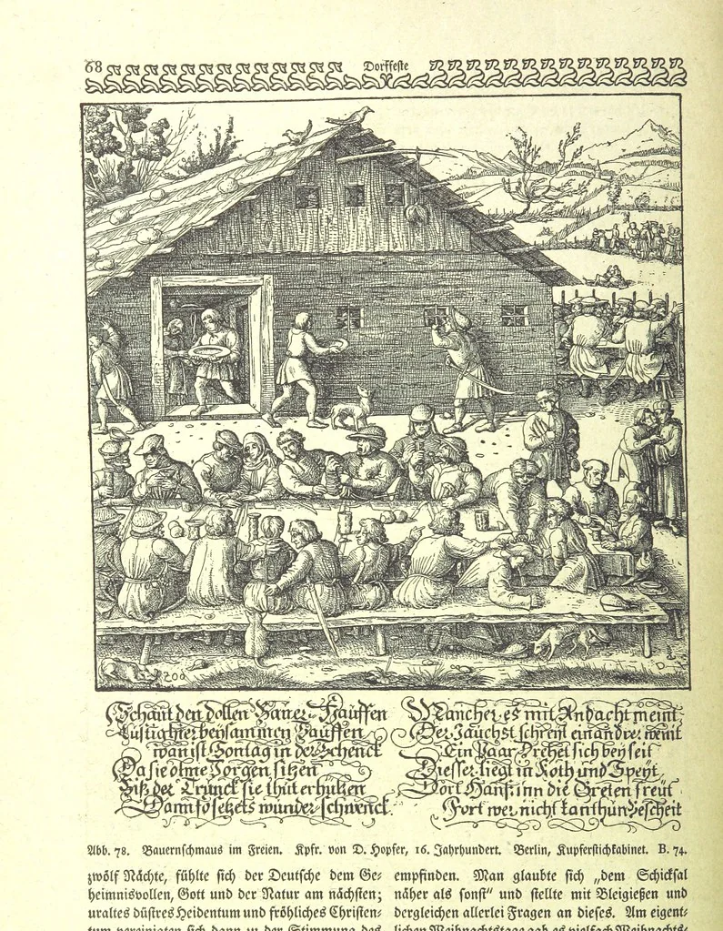 An illustration from Monographien zur deutschen Kulturgeschichte, herausgegeben von G. Steinhausen, 1899, leaf 72