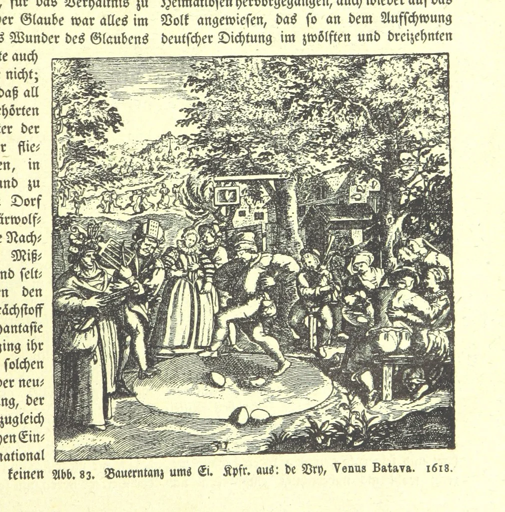 An illustration from Monographien zur deutschen Kulturgeschichte, herausgegeben von G. Steinhausen, 1899, leaf 79