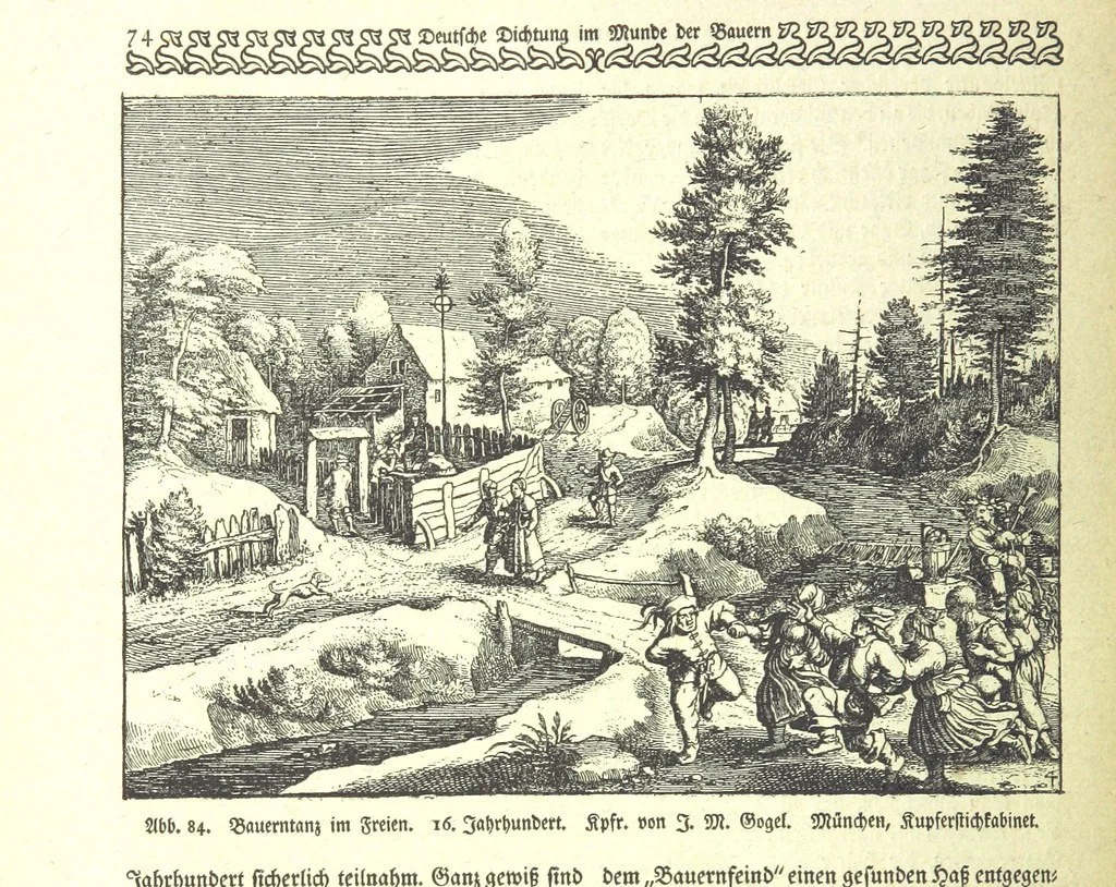 An illustration from Monographien zur deutschen Kulturgeschichte, herausgegeben von G. Steinhausen, 1899, leaf 80