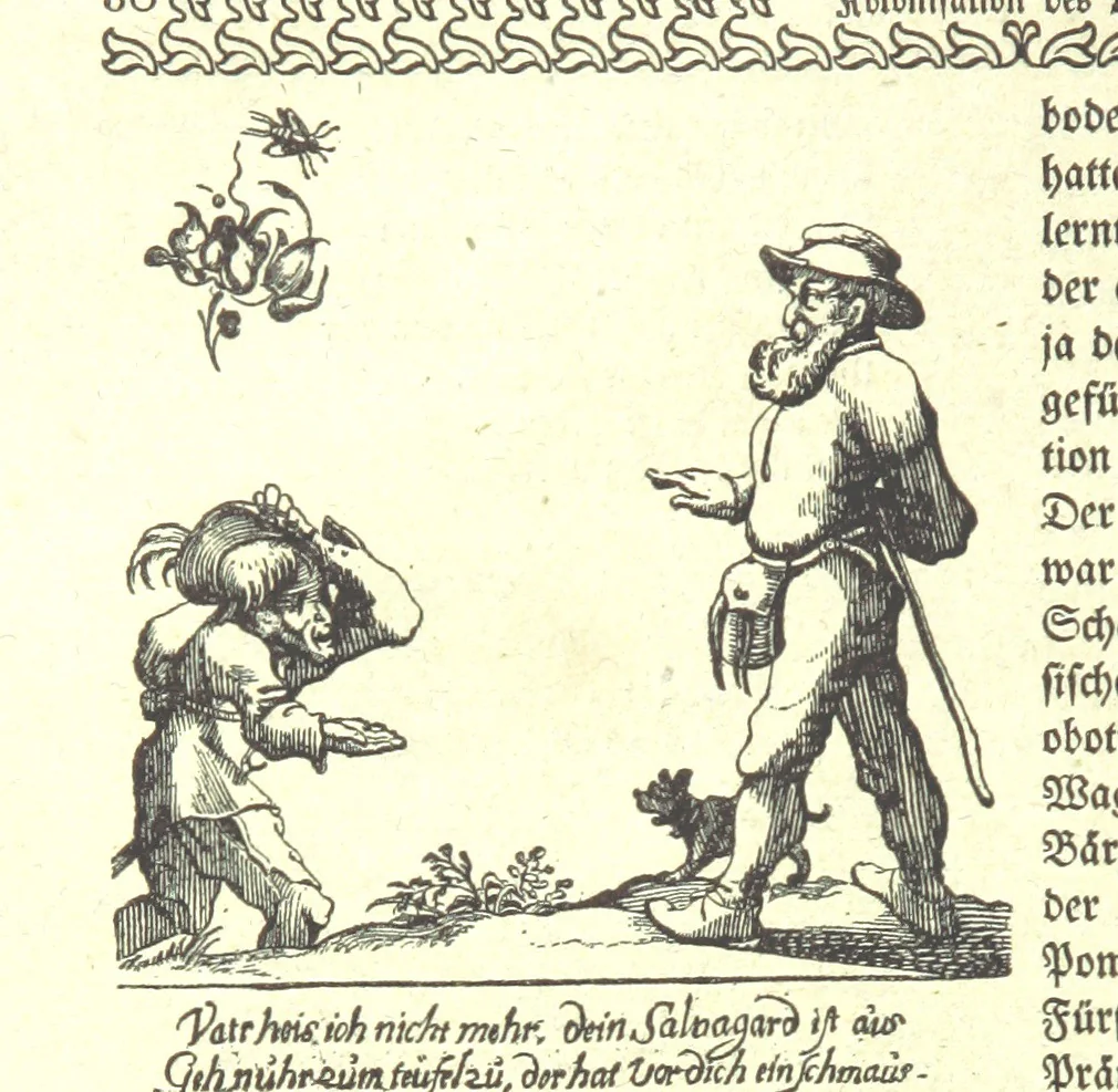 An illustration from Monographien zur deutschen Kulturgeschichte, herausgegeben von G. Steinhausen, 1899, leaf 88