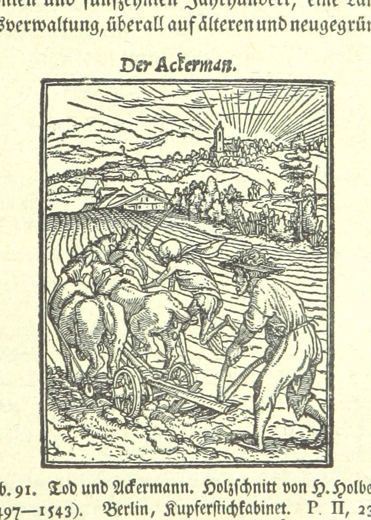 An illustration from Monographien zur deutschen Kulturgeschichte, herausgegeben von G. Steinhausen, 1899, leaf 89