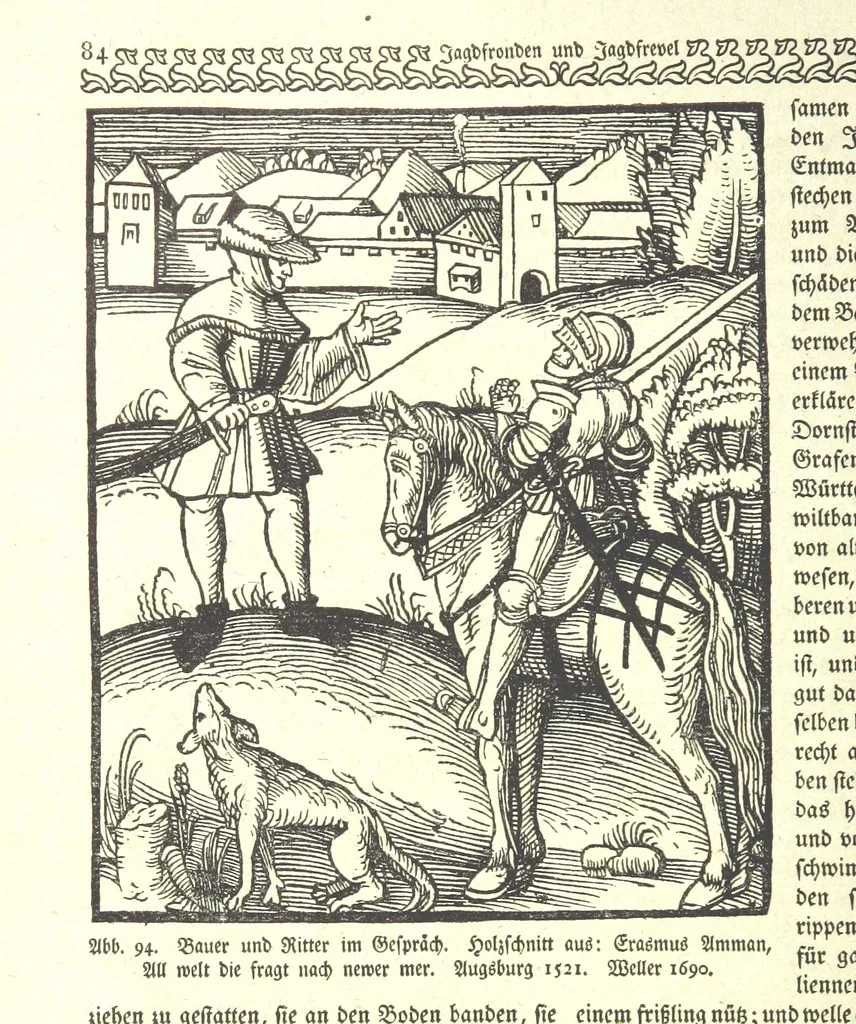 An illustration from Monographien zur deutschen Kulturgeschichte, herausgegeben von G. Steinhausen, 1899, leaf 92
