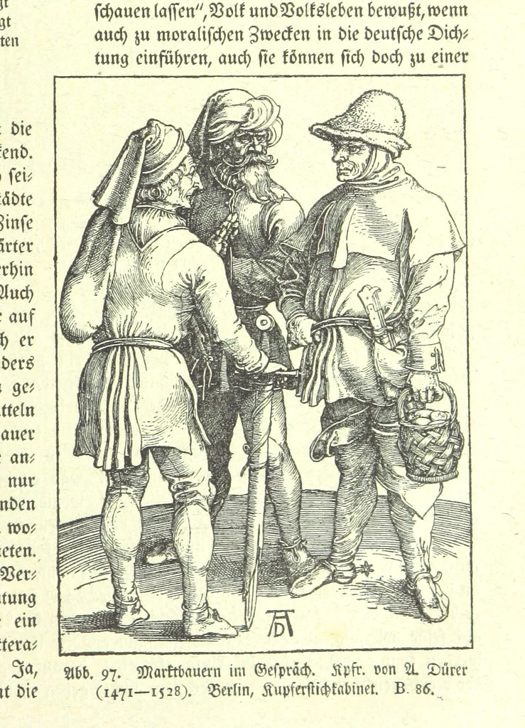An illustration from Monographien zur deutschen Kulturgeschichte, herausgegeben von G. Steinhausen, 1899, leaf 95