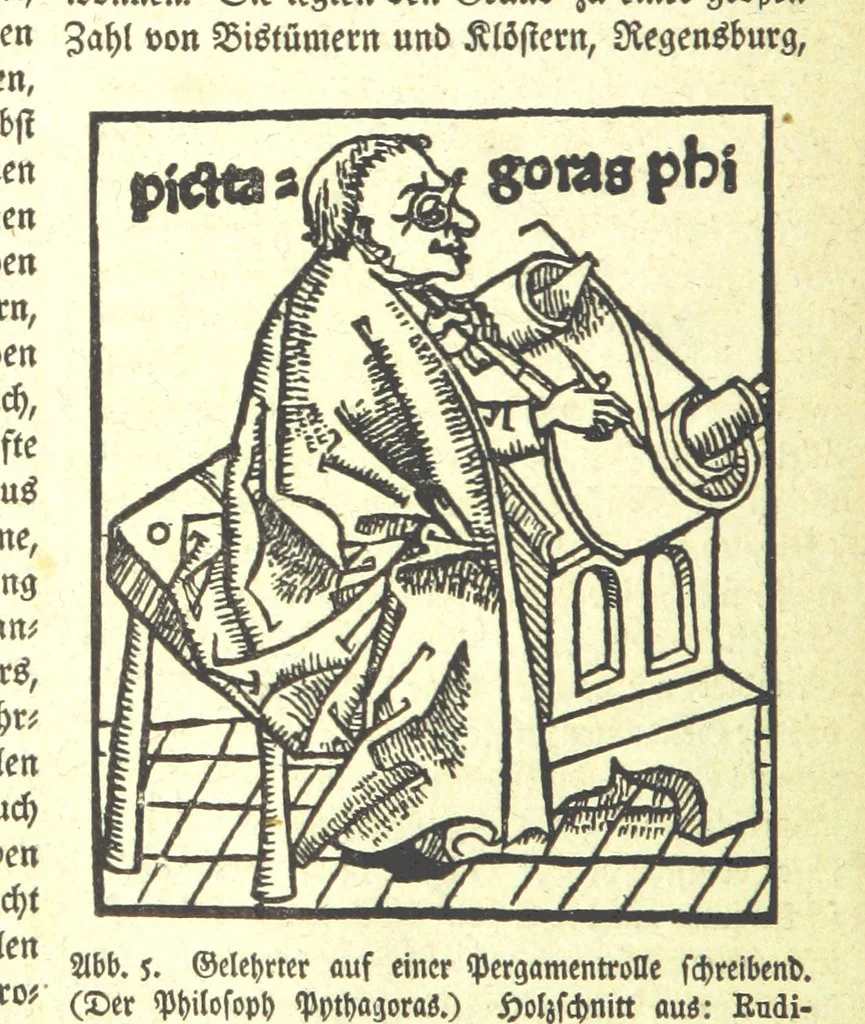 An illustration from Monographien zur deutschen Kulturgeschichte, herausgegeben von G. Steinhausen, 1899, leaf 10