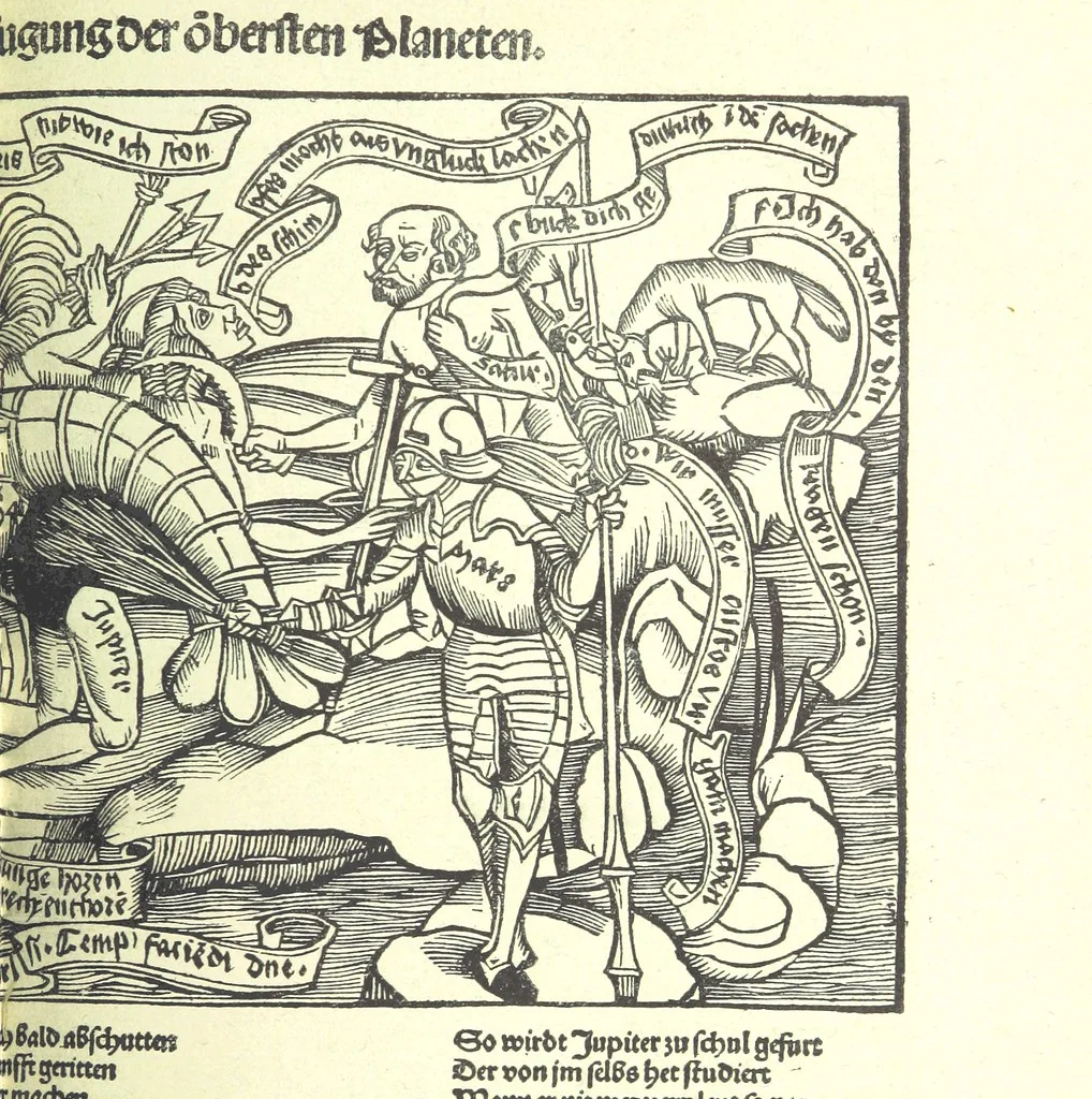 An illustration from Monographien zur deutschen Kulturgeschichte, herausgegeben von G. Steinhausen, 1899, leaf 103