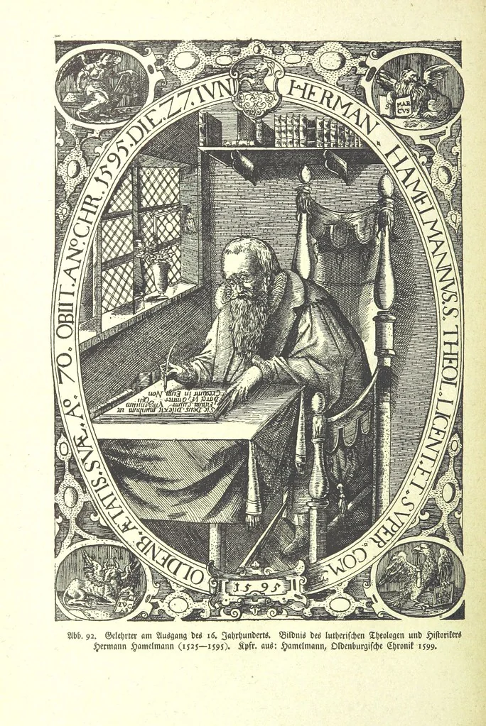 An illustration from Monographien zur deutschen Kulturgeschichte, herausgegeben von G. Steinhausen, 1899, leaf 114
