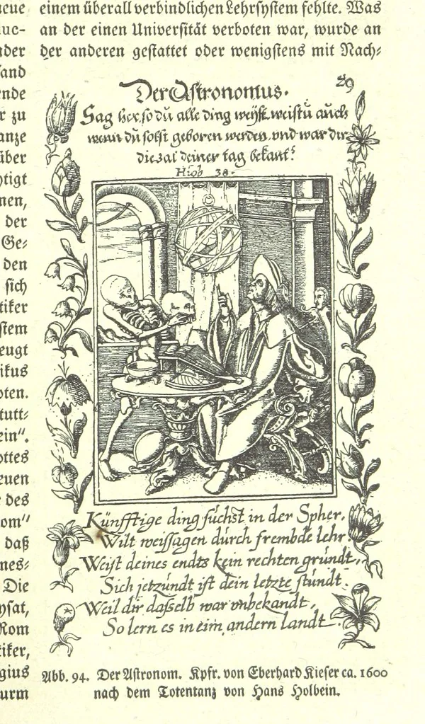 An illustration from Monographien zur deutschen Kulturgeschichte, herausgegeben von G. Steinhausen, 1899, leaf 117