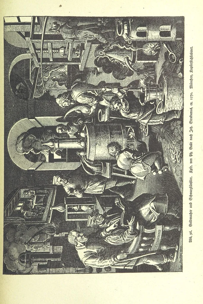 An illustration from Monographien zur deutschen Kulturgeschichte, herausgegeben von G. Steinhausen, 1899, leaf 119