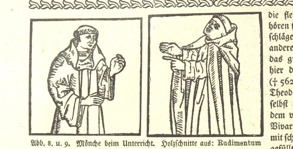 An illustration from Monographien zur deutschen Kulturgeschichte, herausgegeben von G. Steinhausen, 1899, leaf 12