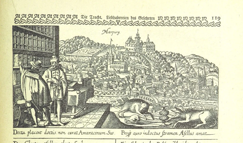 An illustration from Monographien zur deutschen Kulturgeschichte, herausgegeben von G. Steinhausen, 1899, leaf 127