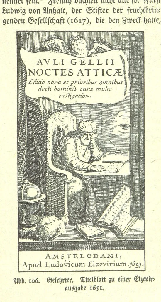 An illustration from Monographien zur deutschen Kulturgeschichte, herausgegeben von G. Steinhausen, 1899, leaf 129