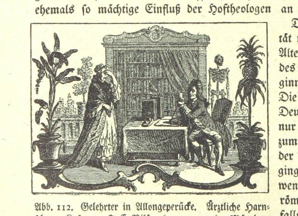 An illustration from Monographien zur deutschen Kulturgeschichte, herausgegeben von G. Steinhausen, 1899, leaf 134