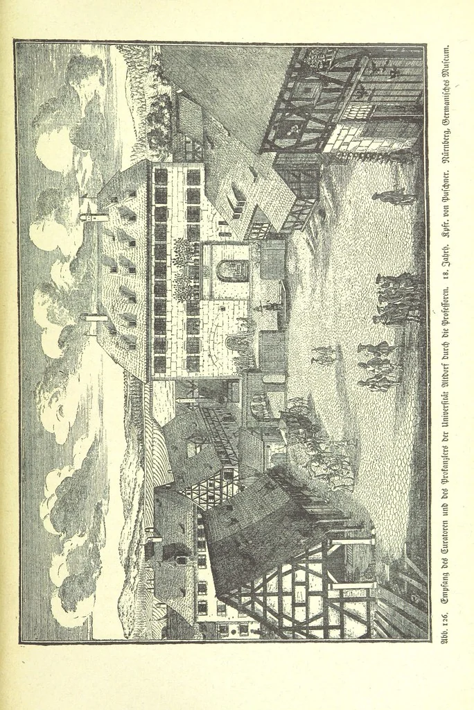 An illustration from Monographien zur deutschen Kulturgeschichte, herausgegeben von G. Steinhausen, 1899, leaf 149