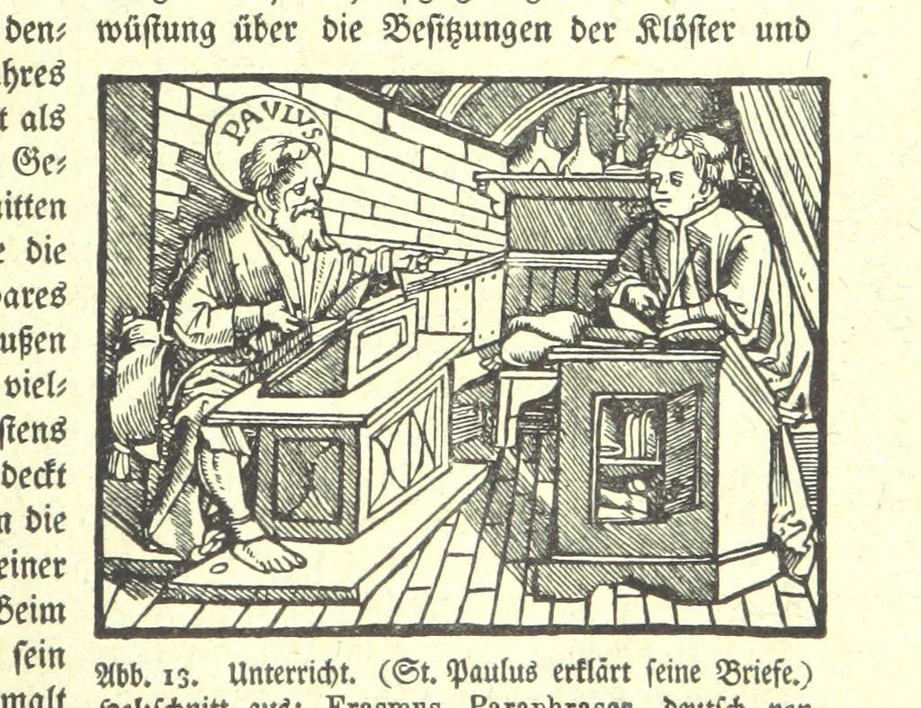 An illustration from Monographien zur deutschen Kulturgeschichte, herausgegeben von G. Steinhausen, 1899, leaf 15