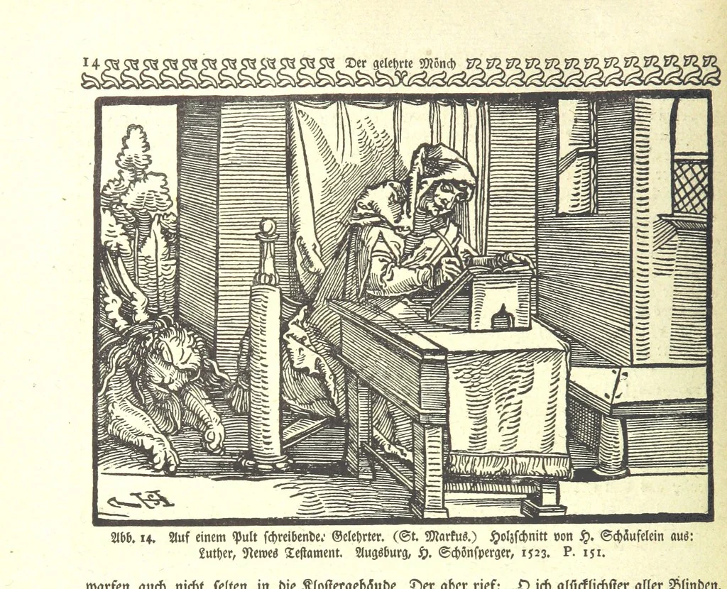 An illustration from Monographien zur deutschen Kulturgeschichte, herausgegeben von G. Steinhausen, 1899, leaf 16