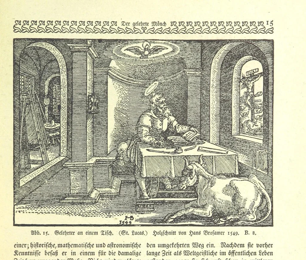 An illustration from Monographien zur deutschen Kulturgeschichte, herausgegeben von G. Steinhausen, 1899, leaf 17
