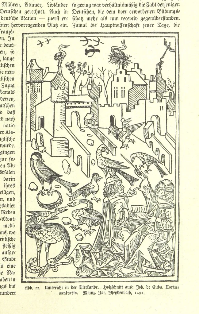 An illustration from Monographien zur deutschen Kulturgeschichte, herausgegeben von G. Steinhausen, 1899, leaf 25