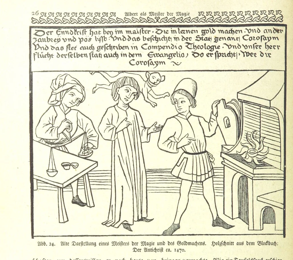 An illustration from Monographien zur deutschen Kulturgeschichte, herausgegeben von G. Steinhausen, 1899, leaf 28