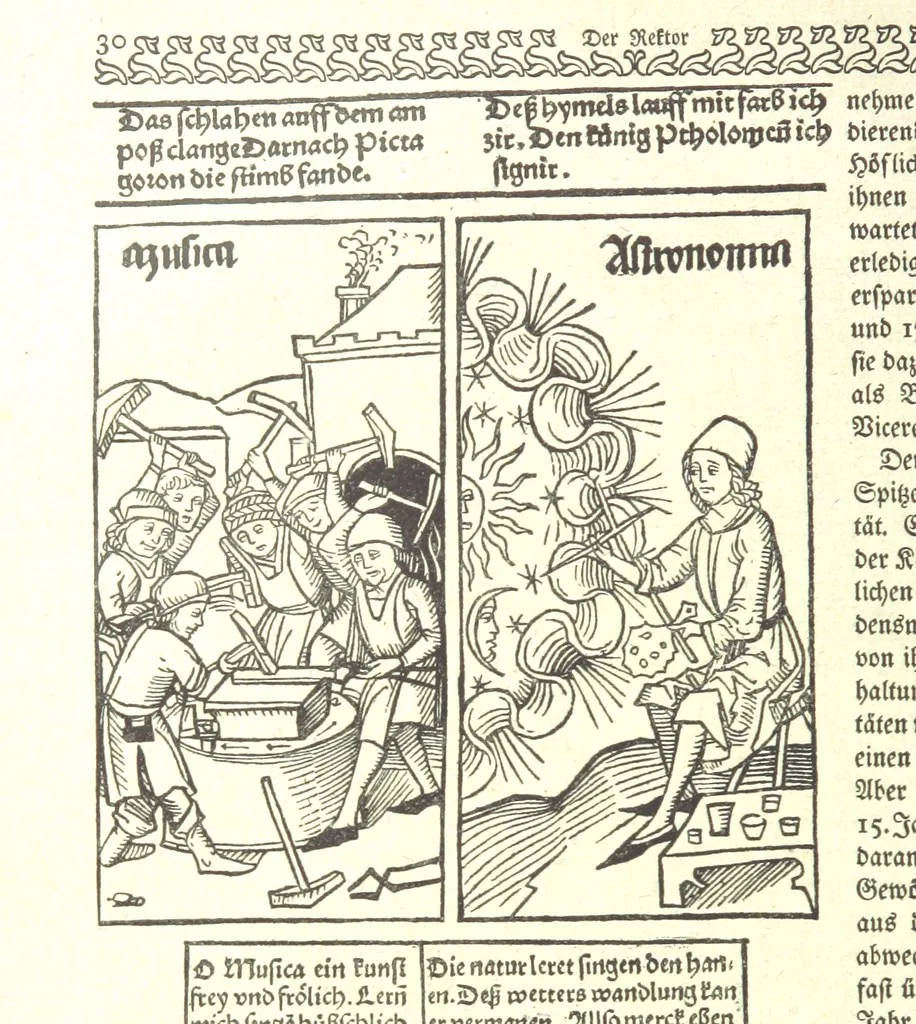An illustration from Monographien zur deutschen Kulturgeschichte, herausgegeben von G. Steinhausen, 1899, leaf 32