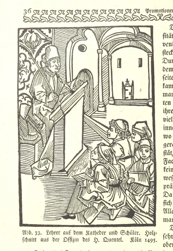 An illustration from Monographien zur deutschen Kulturgeschichte, herausgegeben von G. Steinhausen, 1899, leaf 38